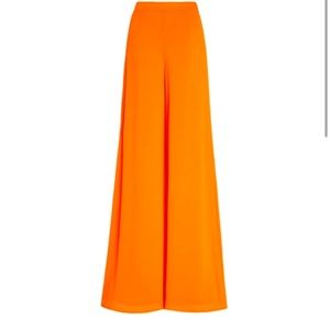 NEW Staud Tropics Wide-Leg Pants Monarch Orange